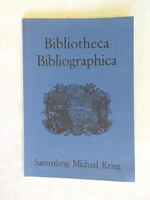 Bild des Verkufers fr Bibliotheca Bibliographica. Bcher ber Bcher, Bibliotheksbeschreibungen und Sammlungskataloge aus fnf Jahrhunderten. Katalog 11 Februar 1980 zum Verkauf von Celler Versandantiquariat