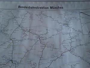 Image du vendeur pour Bundesbahndirektionskarte Mnchen. BD-Karte. Ausgabe A farbig mis en vente par Celler Versandantiquariat