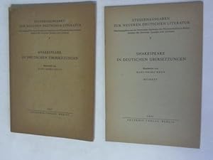 Seller image for Shakespeare in deutschen bersetzungen for sale by Celler Versandantiquariat