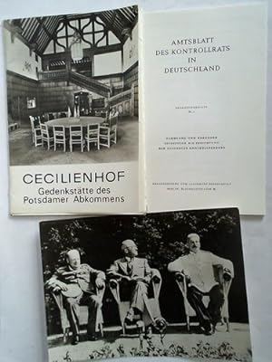 Bild des Verkufers fr Cecilienhof - Gedenksttte des Potsdamer Abkommens zum Verkauf von Celler Versandantiquariat