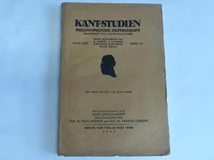 Bild des Verkufers fr Kant-Studien, Band XXX. Philosophische Zeitschrift, Heft 1/2 zum Verkauf von Celler Versandantiquariat