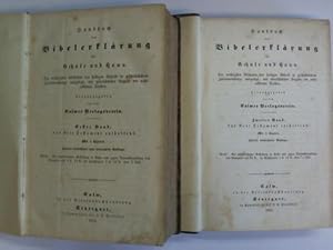 Immagine del venditore per Handbuch der Bibelerklrung fr Schule und Haus. Die wichtigen Abschnitte der heiligen Schrift in geschichtlichem Zusammenhange ausgelegt, mit bersichtlicher Angabe der nicht erklrten Stellen. 2 Bnde venduto da Celler Versandantiquariat