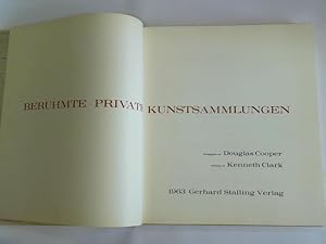 Imagen del vendedor de Berhmte private Kunstsammlungen a la venta por Celler Versandantiquariat