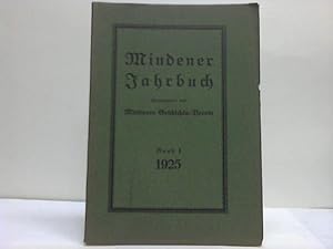 Seller image for Mindener Jahrbuch. Band I for sale by Celler Versandantiquariat