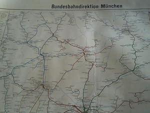 Image du vendeur pour Bundesbahndirektionskarte Mnchen. Ausgabe A farbig mis en vente par Celler Versandantiquariat