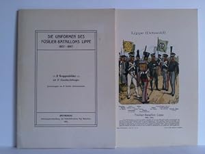 Die Uniformen des Füsilier-Bataillons Lippe 1807 - 1867. 8 Gruppenbilder mit 57 Einzeldarstellungen