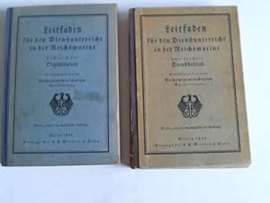 Leitfaden für den Dienstunterricht in der Reichsmarine, erster Teil und zweiter Teil. 2 Bände