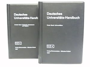 Bild des Verkufers fr Deutsches Universitts-Handbuch. 2 Bnde zum Verkauf von Celler Versandantiquariat