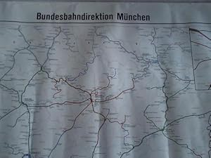 Image du vendeur pour Bundesbahndirektionskarte Mnchen. BD-Karte. Ausgabe A farbig. September 1984 mis en vente par Celler Versandantiquariat