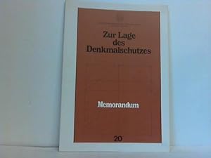 Bild des Verkufers fr Zur Lage des Denkmalschutzes - aus der Schriftenreihe des Deutschen Nationalkomitees fr Denkmalschutz zum Verkauf von Celler Versandantiquariat