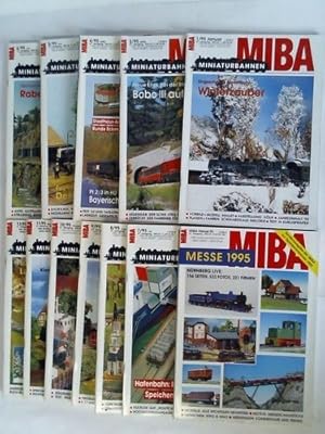 Image du vendeur pour Ihre Modellbahn-Zeitschrift. Mehr Wissen - Mehr Spass - 47. Jahrgang 1995, Heft 1 und Heft 3 bis 12 sowie 1 Sonderheft MIBA Messe 1995. Zusammen 12 Hefte mis en vente par Celler Versandantiquariat