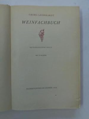 Imagen del vendedor de Weinfachbuch. Getrnkekunde Teil II a la venta por Celler Versandantiquariat