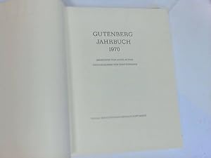 Seller image for Gutenberg-Jahrbuch 1970 for sale by Celler Versandantiquariat