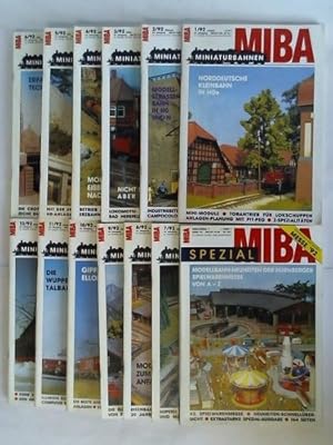 Image du vendeur pour Die fhrende deutsche Modellbahnzeitschrift - 44. Jahrgang 1992, Heft 1 bis 12 sowie 1 MIBA Spezial-Ausgabe Messe 1992. Zusammen 13 Hefte mis en vente par Celler Versandantiquariat