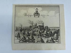 Image du vendeur pour Wathlingen. Adelicher Sitz. An der Fuse. Kupferstich um 1654 mis en vente par Celler Versandantiquariat