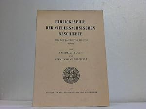 Bild des Verkufers fr Bibliographie der Niederschsischen Geschichte fr die Jahre 1933 bis 1955, Band 2 zum Verkauf von Celler Versandantiquariat