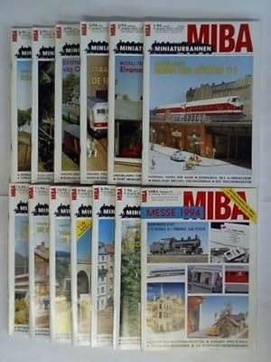 Image du vendeur pour Ihre Modellbahnzeitschrift. Mehr Wissen - Mehr Spass - 46. Jahrgang 1994, Heft 1 bis 12 sowie 1 MIBA Sonderausgabe Messe 1994. Zusammen 13 Hefte mis en vente par Celler Versandantiquariat