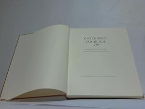 Seller image for Gutenberg-Jahrbuch 1970 for sale by Celler Versandantiquariat