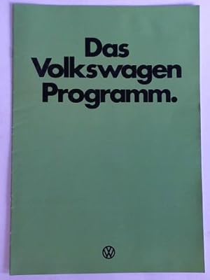 Bild des Verkufers fr Das Volkswagen Programm (1/77) zum Verkauf von Celler Versandantiquariat