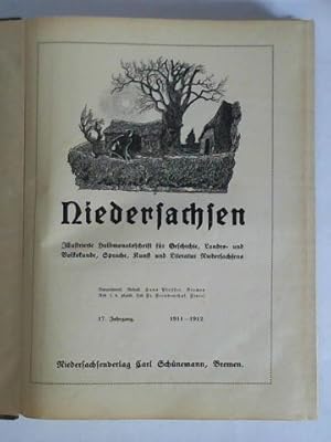 Image du vendeur pour 17. Jahrgang 1911 - 1912, Heft 1 bis 24 zusammen in einem Band mis en vente par Celler Versandantiquariat