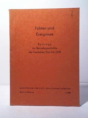 Bild des Verkufers fr 6. Jahrgang, Heft 9/ 1988 zum Verkauf von Celler Versandantiquariat