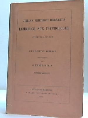 Image du vendeur pour Johann Friedrich Herbart's Lehrbuch zur Psychologie mis en vente par Celler Versandantiquariat