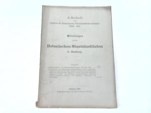 Image du vendeur pour Botanischen Staatsinstituten in Hamburg mis en vente par Celler Versandantiquariat