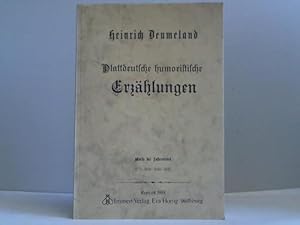 Image du vendeur pour Plattdeutsche humoristische Erzhlungen mis en vente par Celler Versandantiquariat