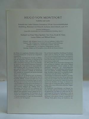 Hugo von Montfort. Gedichte und Lieder. Faksimile des Codex Palatinus Germanicus 329 der Universi...