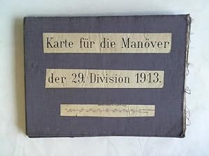 Karte für die Manöver der 29. Division 1913