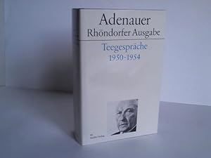 Bild des Verkufers fr Adenauer. Teegesprche 1950 - 1954 zum Verkauf von Celler Versandantiquariat