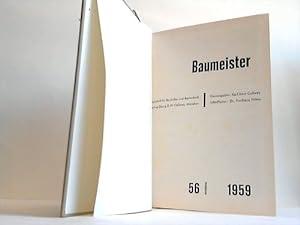Bild des Verkufers fr Baumeister. Zeitschrift fr Baukultur und Bautechnik zum Verkauf von Celler Versandantiquariat