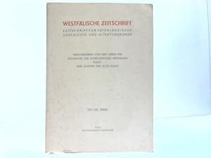 Immagine del venditore per Westflische Zeitschrift. Zeitschrift fr vaterlndische Geschichte und Altertumskunde. 101./102. Band venduto da Celler Versandantiquariat