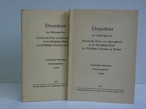 Bild des Verkufers fr Verzeichnis der Bibliothek des Vereins fr Orts- und Heimatkunde in der Grafschaft Mark im Mrkischen Museum zu Witten. 2 Bnde zum Verkauf von Celler Versandantiquariat