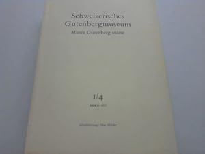 Image du vendeur pour Zeitschrift fr Buchdruckgeschichte, Graphik und Zeitungskunde. Jahrgang 1971,1-4 mis en vente par Celler Versandantiquariat