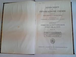 Bild des Verkufers fr Zeitschrift fr Physikalische Chemie. Anleitung B: Chemie der Elementarprozesse. Aufbau der Materie Band 42 zum Verkauf von Celler Versandantiquariat