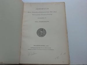 Image du vendeur pour Jahrbuch des Geschichtsvereins fr das Herzogtum Braunschweig mis en vente par Celler Versandantiquariat