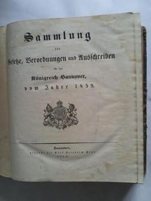 Seller image for Jahrgang 1859 for sale by Celler Versandantiquariat