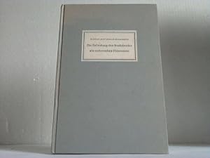 Seller image for Die Erfindung des Buchdrucks als technisches Phnomen for sale by Celler Versandantiquariat