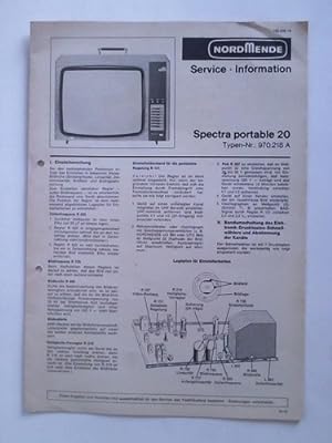 Image du vendeur pour Spectra portable 20, Typen-Nr.: 970.218 A mis en vente par Celler Versandantiquariat