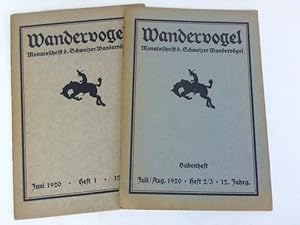 Bild des Verkufers fr Monatszeitschrift der Schweizer Wandervgel. 12. Jahrgang 1920, Heft 1 und 2/3, zusammen 2 Hefte zum Verkauf von Celler Versandantiquariat