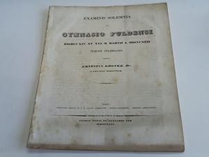 Examinis Solemnia in Cymnasio Fuldenst diebus XIV.XV.XVI.M. Martii . MDCCCXLII