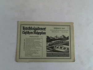 Berchtesgardener Taschen-Fahrplan. Sommer 1961. Gültig vom 28. Mai bis 30. September