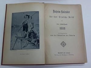 Seller image for Daheim-Kalender fr das Deutsche Reich auf das Schaltjahr 1888 for sale by Celler Versandantiquariat