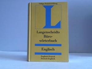 Bild des Verkufers fr Langenscheidts Browrterbuch Englisch zum Verkauf von Celler Versandantiquariat