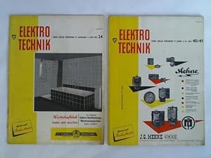 Bild des Verkufers fr Fachzeitschrift fr praktische und wirtschaftliche Anwendung der Elektroenergie - 37. Jahrgang, Nummer 24, 11. Juni 1955. Ausgabe F 6 / Nummer 40/41, 8. 10. 1955. Ausgabe F 9. Zusammen 2 Hefte zum Verkauf von Celler Versandantiquariat