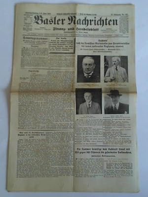 Immagine del venditore per 91. Jahrgang 1935, Nr. 155 (Samstag/Sonntag, 8./9. Juni): Baldwin nach der Demission Macdonalds zum Premierminister der neuen nationalen Regierung ernannt. Sir Samuel Hoare Auenminister - Macdonald Lord. - Eden Vlkerbundminister venduto da Celler Versandantiquariat