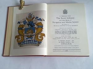 Seller image for A Selection from The Scott Library and other Books of Navigation and Marine Science. The Property of the Royal Institution of Naval Architects for sale by Celler Versandantiquariat