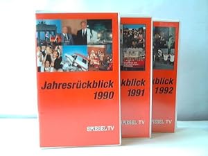 Jahresrückblick 1990, 1991, 1992. 3 Videokassetten