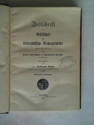 Bild des Verkufers fr Zeitschrift der Gesellschaft fr niederschsische Kirchengeschichte unter Mitwirkung von Paul Tschackert und Karl Kayser in Gttingen herausgegeben. Vierzehnter Jahrgang zum Verkauf von Celler Versandantiquariat